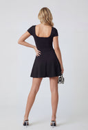 Scoop Open Back Skater Dress