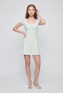 Scoop Open Back Skater Dress