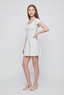 Scoop Open Back Skater Dress