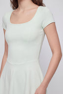 Scoop Open Back Skater Dress