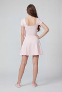 Scoop Open Back Skater Dress