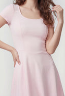 Scoop Open Back Skater Dress
