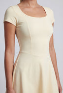Scoop Open Back Skater Dress
