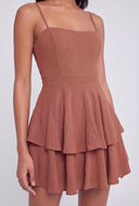 Tiered Ruffle Skater Dress