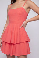 Tiered Ruffle Skater Dress