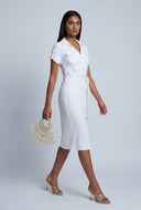 Tie Waist Shirt Dress