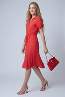 Tie Waist Shirt Dress
