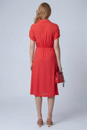 Tie Waist Shirt Dress