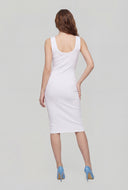 Ribbed Scoop Neck Tank Dress