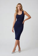 Ribbed Scoop Neck Tank Dress