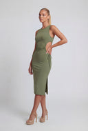 Katalina Drawstring Cutout Tank Sundress
