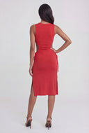 Katalina Drawstring Cutout Tank Sundress