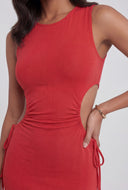 Katalina Drawstring Cutout Tank Sundress