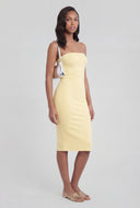 Slit Back Midi Tube Dress