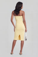 Slit Back Midi Tube Dress