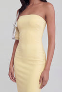 Slit Back Midi Tube Dress