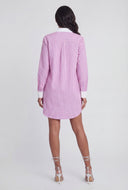 Candy Stripe Poplin Shirt Dress