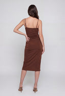 Seashell Keyhole Midi Dress