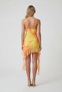 Jimena Ruffled Asymmetrical Mini Dress