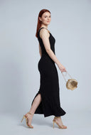 Textured Shell One Shoulder Dress