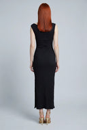 Textured Shell One Shoulder Dress