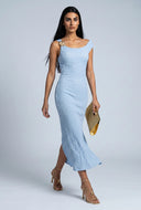 Textured Shell One Shoulder Dress