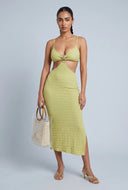 Starfish Textured Cutout Midi Dress