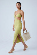 Starfish Textured Cutout Midi Dress