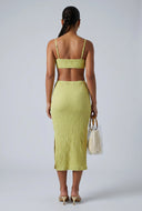 Starfish Textured Cutout Midi Dress