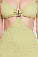 Starfish Textured Cutout Midi Dress