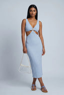 Starfish Textured Cutout Midi Dress