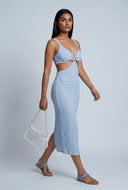 Starfish Textured Cutout Midi Dress