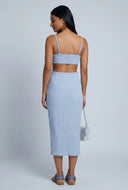 Starfish Textured Cutout Midi Dress
