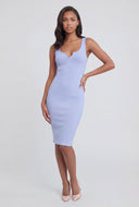 Kylee Ribbed Notch Neck Tank Dress