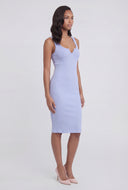 Kylee Ribbed Notch Neck Tank Dress