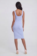 Kylee Ribbed Notch Neck Tank Dress