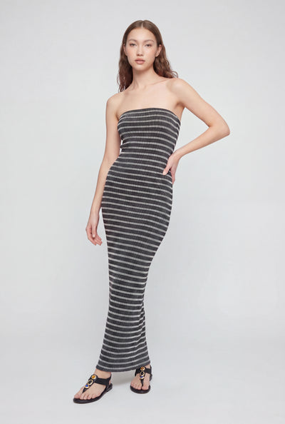 Allyson Striped Maxi Tube Dress