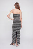 Allyson Striped Maxi Tube Dress