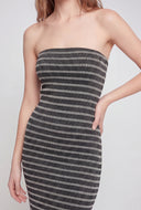 Allyson Striped Maxi Tube Dress