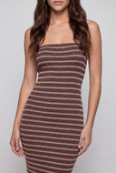 Allyson Striped Maxi Tube Dress