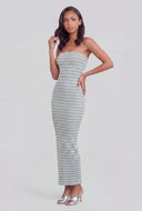 Allyson Striped Maxi Tube Dress