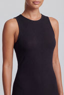Dayana Ribbed Slit Tank Maxi Dress