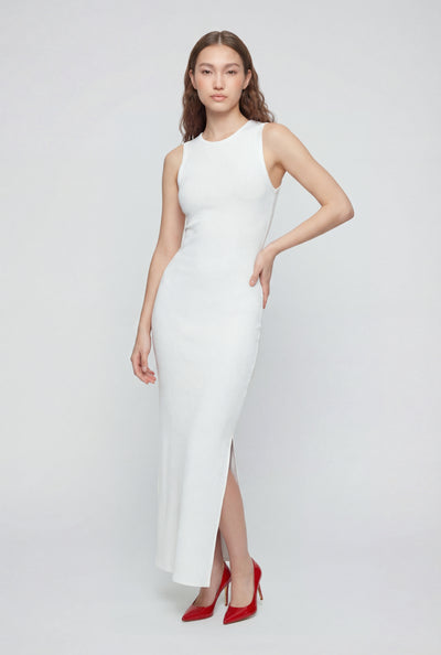 Dayana Ribbed Slit Tank Maxi Dress