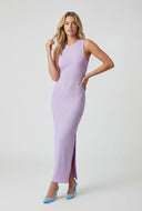 Dayana Ribbed Slit Tank Maxi Dress