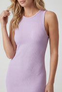 Dayana Ribbed Slit Tank Maxi Dress