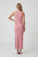 Dayana Ribbed Slit Tank Maxi Dress