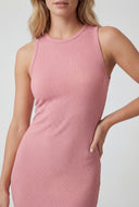 Dayana Ribbed Slit Tank Maxi Dress