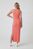 Dayana Ribbed Slit Tank Maxi Dress