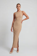 Dayana Ribbed Slit Tank Maxi Dress