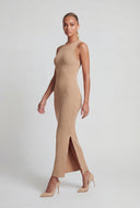 Dayana Ribbed Slit Tank Maxi Dress